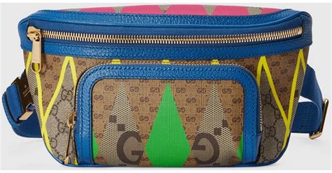 GG rhombus print large belt bag 